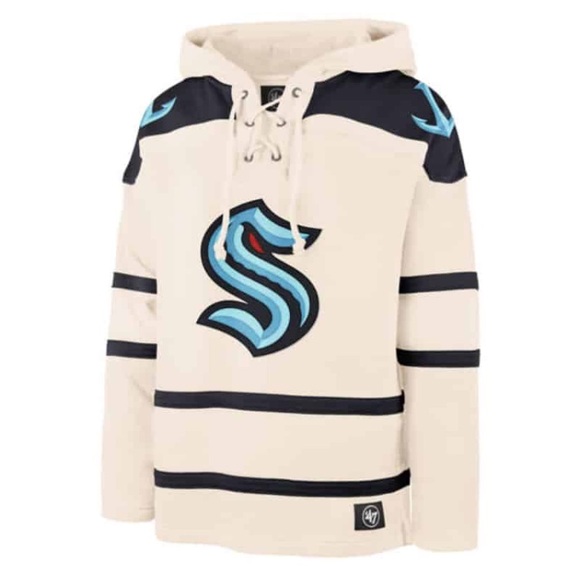 Seattle Kraken '47 Rockaway Lace-Up Pullover Hoodie - Picture 1 of 10